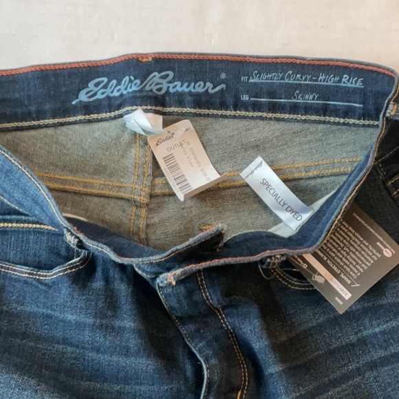 NWT Eddie Bauer Slightly Curvy High rise Size 8 - Picture 4 of 7
